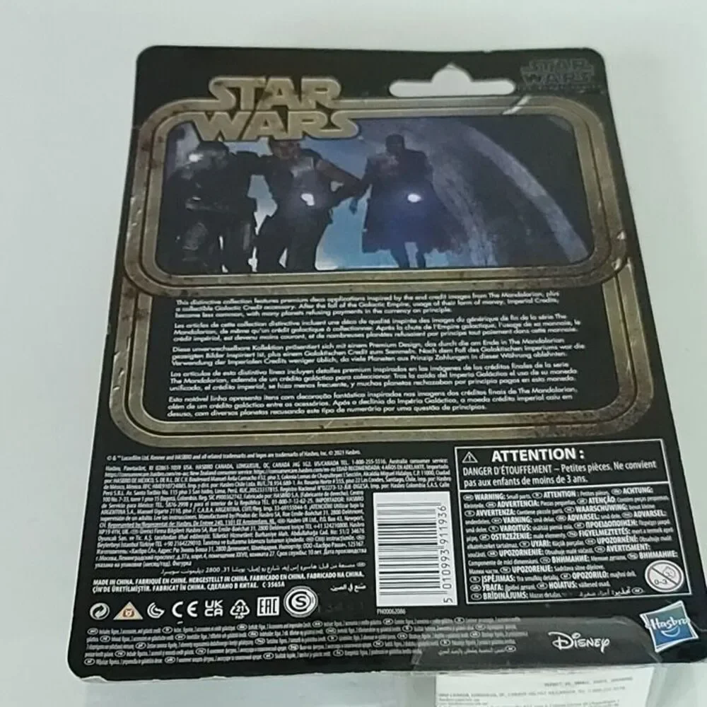 Star War Mandalorian Black Series Greef Karga Figure Credit Collection Card Bent